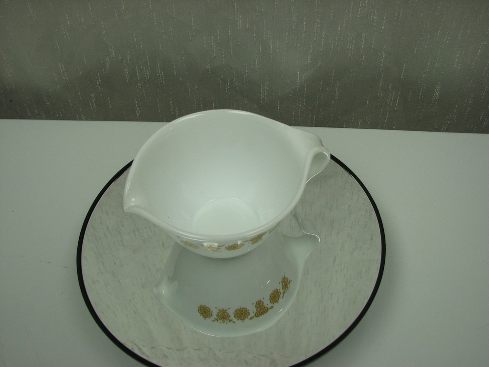 Vintage Corning Pyrex Butterfly Gold Creamer