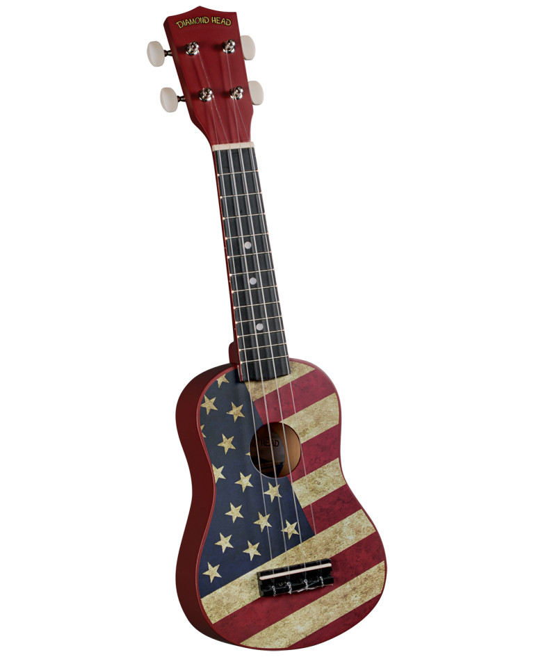 DIAMOND HEAD  SOPRANO UKULELE - CUSTOM GRAPHICS SERIES (DU131, DU132)