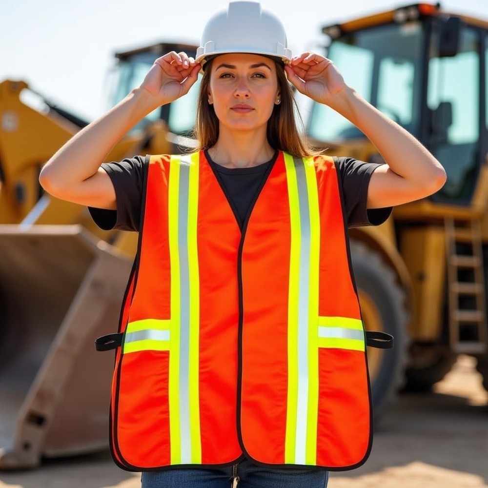 Multi-Function Pocket Reflective Safety Vest - ANSI Class II Certified Orange