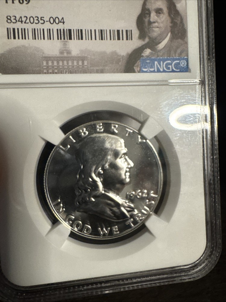 1962 Franklin Silver Half Dollar - NGC PF69