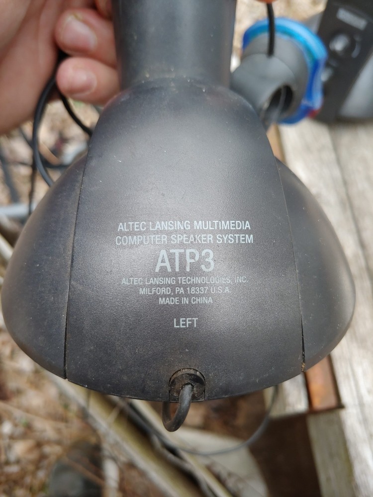 Altec Lansing ATP3 Multimedia Computer Speaker System Satellites Only Black