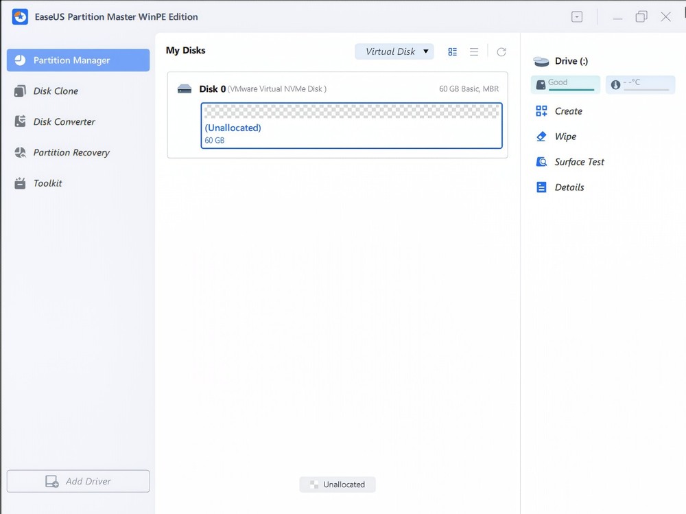 EaseUS Partition Master Unlimited Bootable USB