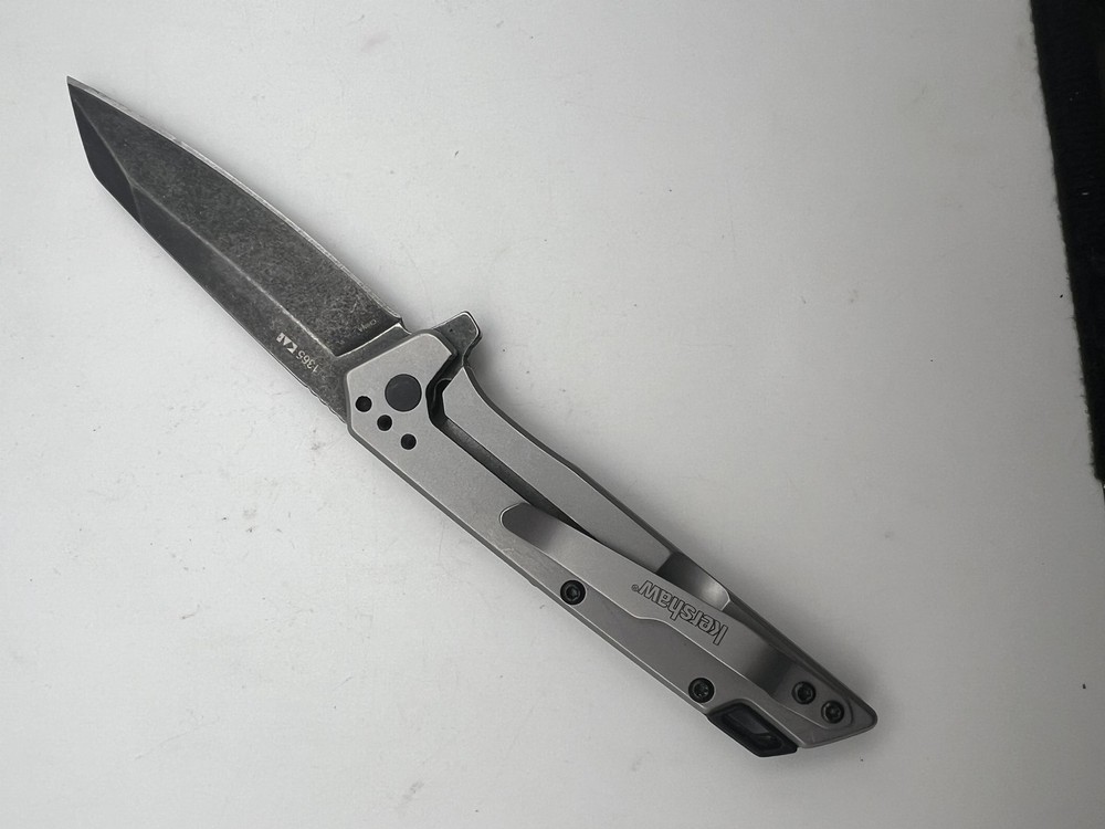 Kershaw 1365 Method Folding Pocket Knife Blackwashed Blade Stainless Handle EDC