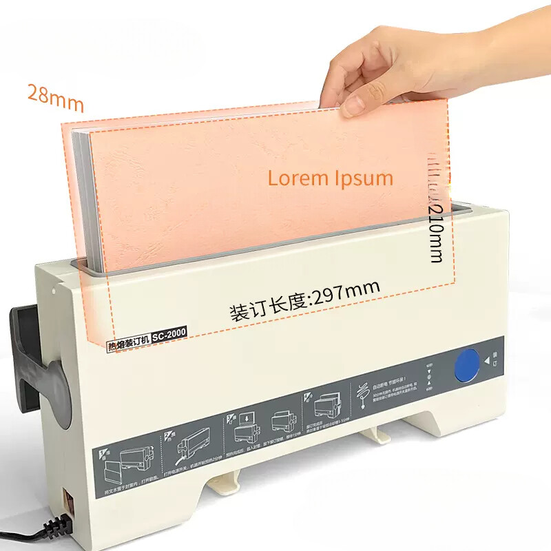 Thermal Binding Machine Office Automatic Gluer Small Gluer Machine Tool