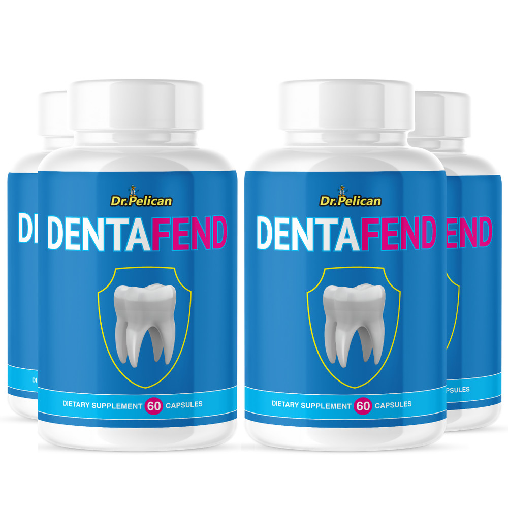 Dentafend- Oral & Digestive Support- 4 Bottles- 240 Capsules