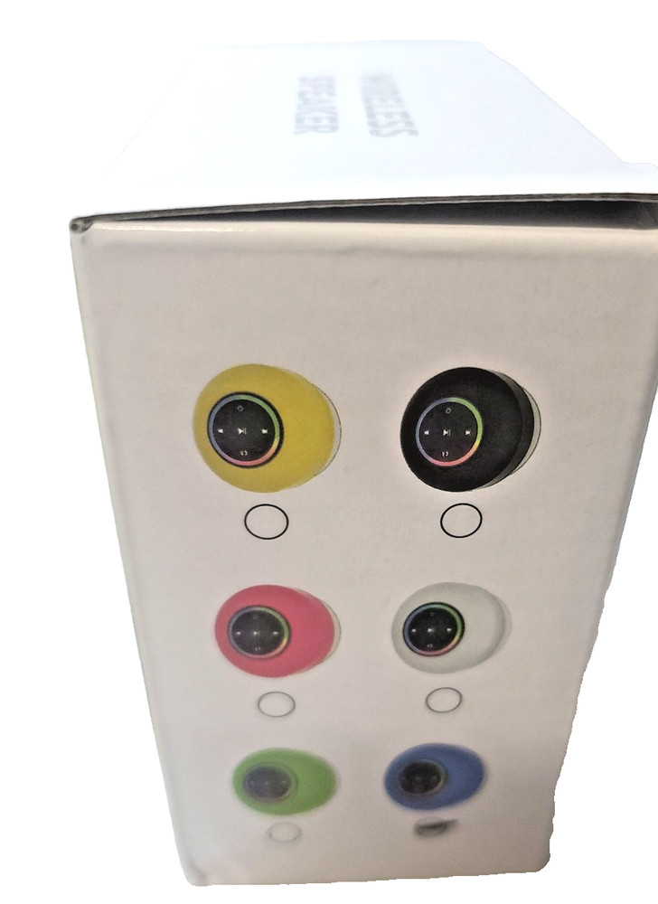 Wireless Speaker BTS07- 7 Colors Pulsanting LED(Blue)