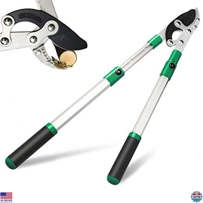 High-Performance Telescoping Anvil Lopper, 2" Cutting Capacity, 28"-40" Handle
