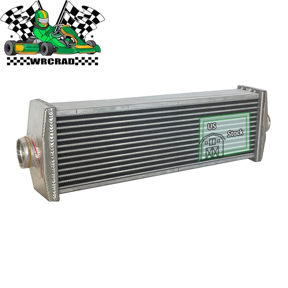 Universal Full Aluminum Performance Intercooler Fit J-Line Silver 2-Rows