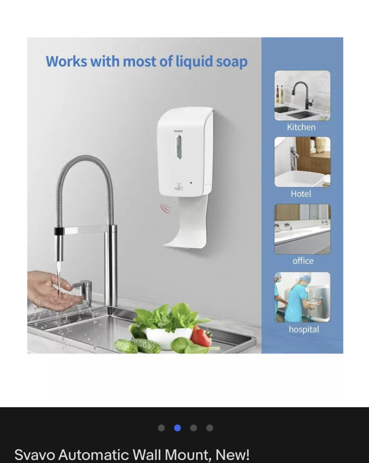 Svavo Automatic Wall Mount, New! 650 Ml