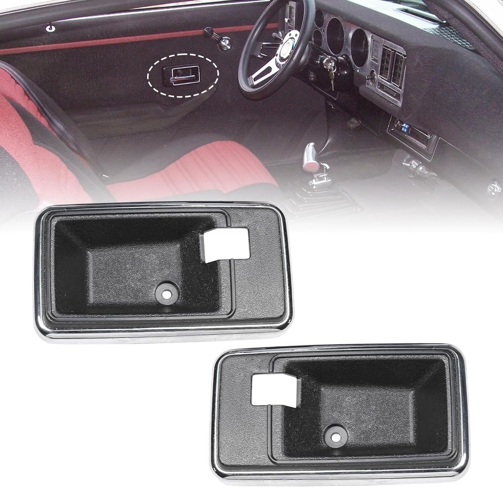 Interior Door Handle Bezel Cup Set For 1976-1981 Firebird Trans Am & Camaro