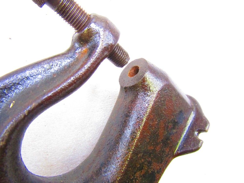 Rivet machine by Fulton, hand press cast iron