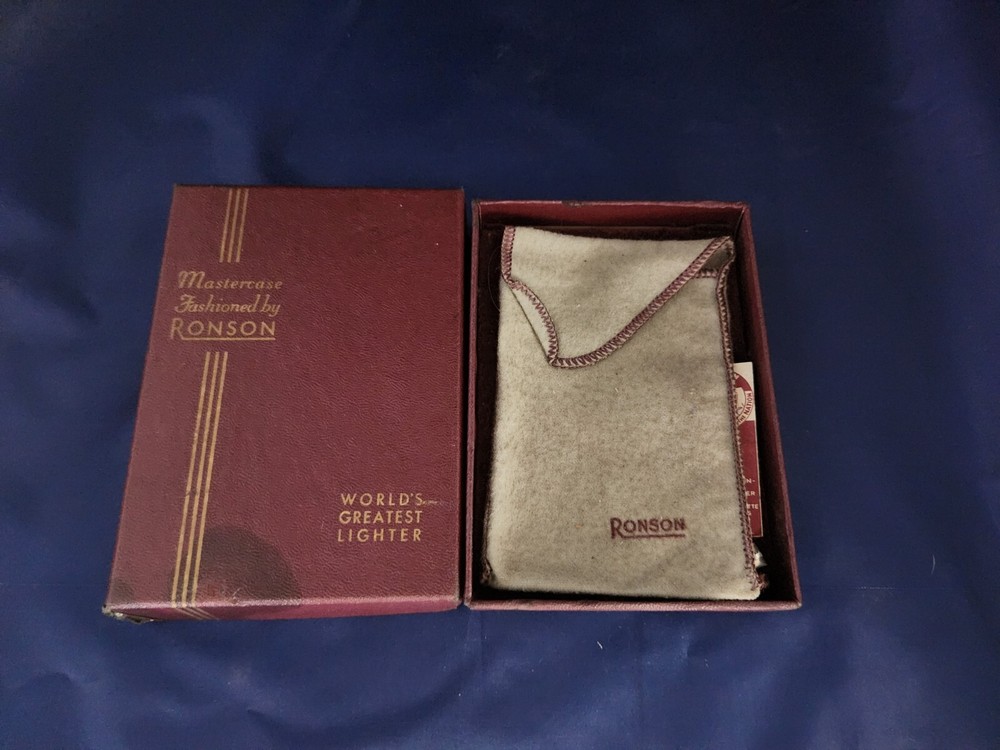 Vintage Ronson Cigerette Case And Lighter Monogrammed With JD