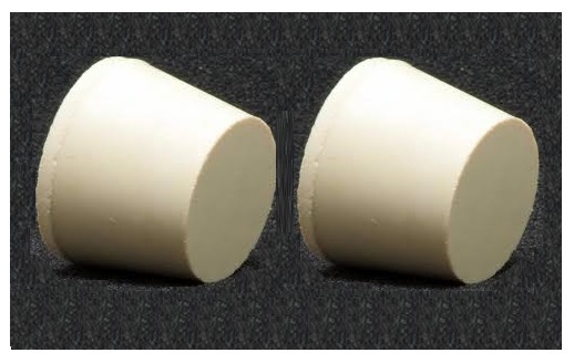 2PK SOLID RUBBER STOPPER SIZE #6.5 RUBBER BUNG FITS MOST GLASS 3/5/6 GAL CARBOYS