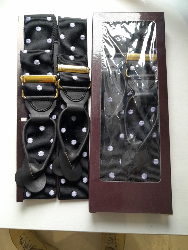 Mens Braces Size XLarge Leather Trims New
