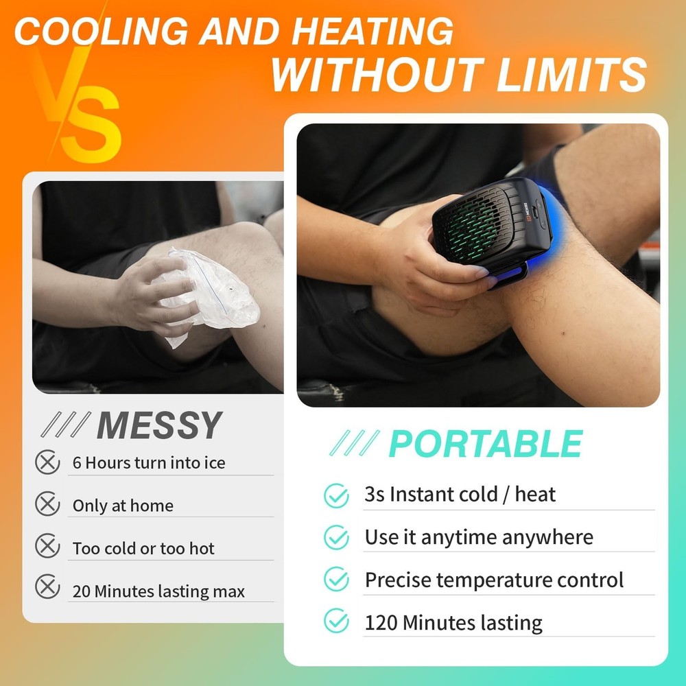 Cold Therapy Machine for Knee Replacement, Heat Cold Therapy Machine 3-in-1 R...