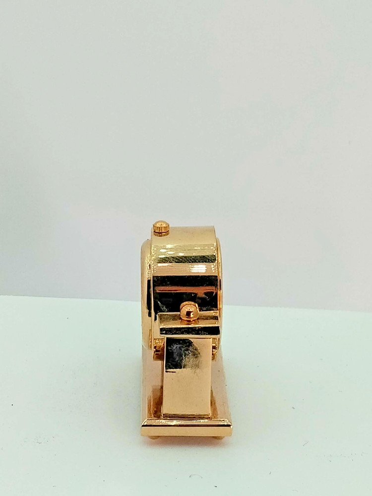 Circa Mini Brass Mantle Clock - Working - W/New Battery
