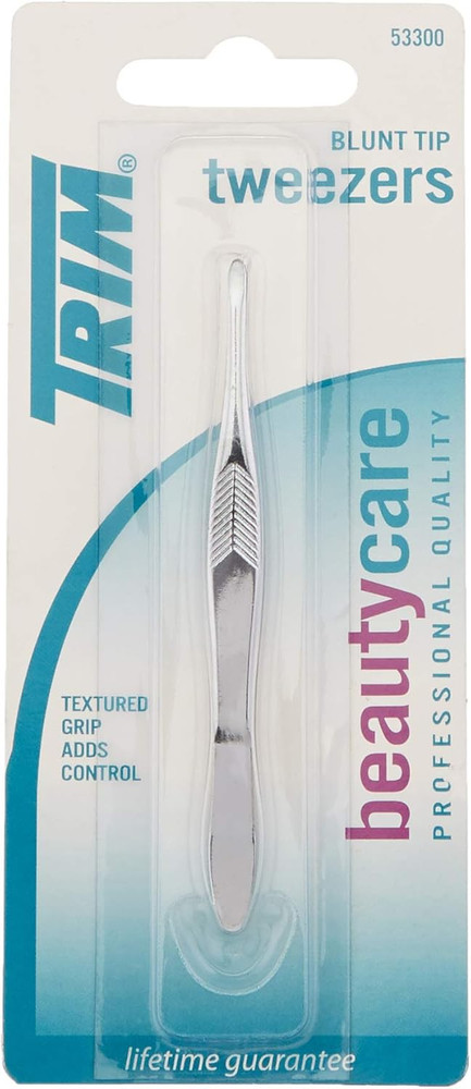 Blunt Tip Tweezers with Textured Grip