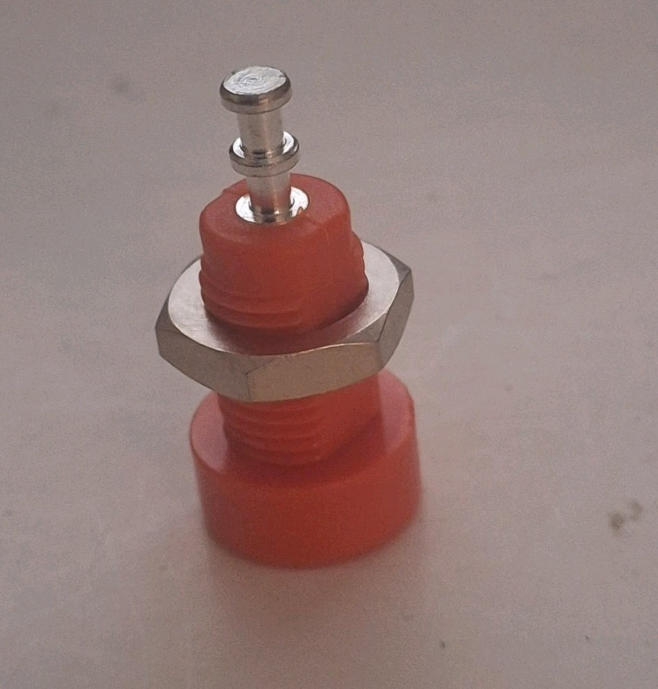 Banana Jack, Panel Mount , ORANGE, 15A