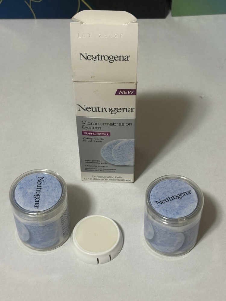 Neutrogena Microdermabrasion System Puffs Refill 24 Rejuvenating Attachment Head