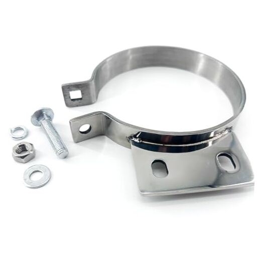 5" Chorme Mount Bracket Clamp for Peterbilt Exhaust Stack 379 359 1987-1993