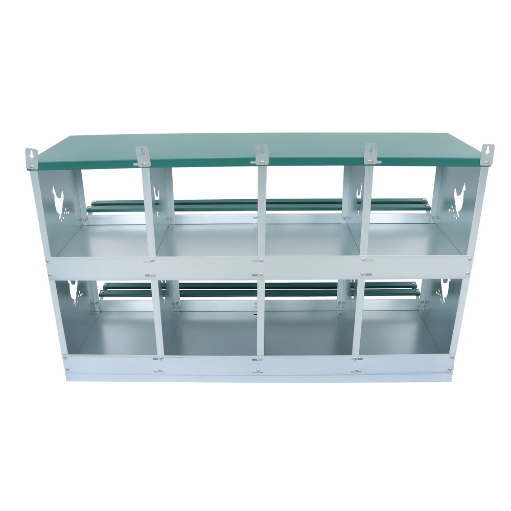Chicken Nesting Boxes 8 Hole Nesting Box for Laying Eggs Heavy Duty Metal