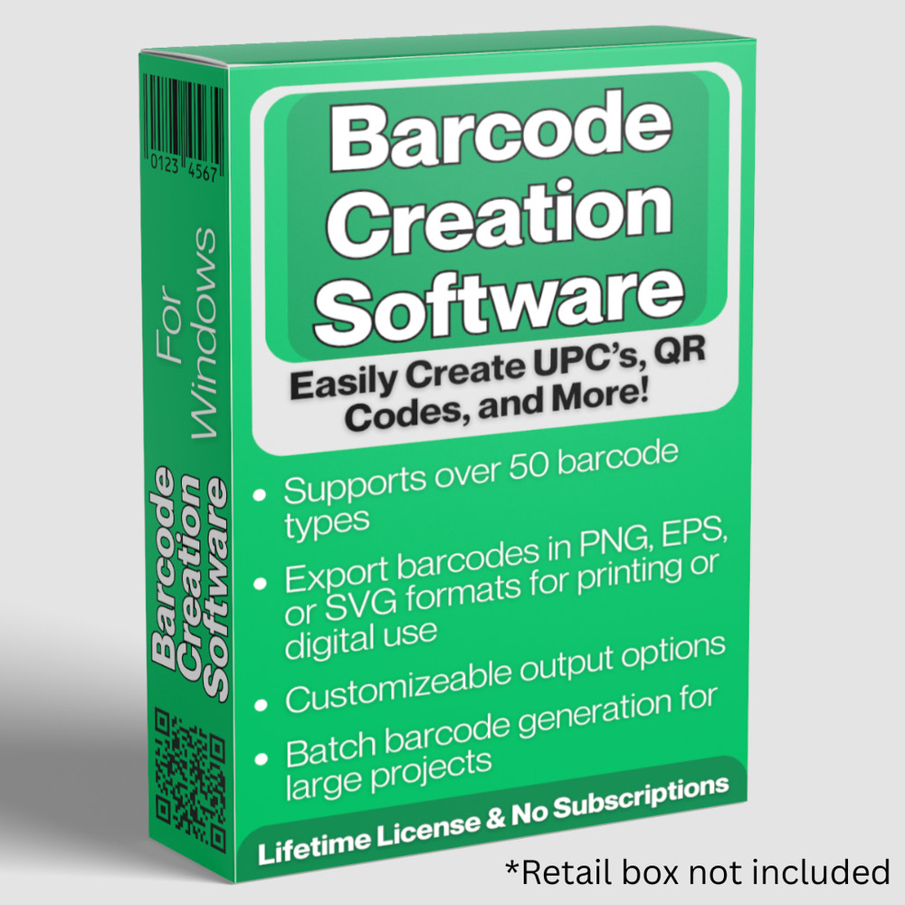 Barcode Generator Software USB – Create UPC, QR & 50+ Formats Windows Compatibe