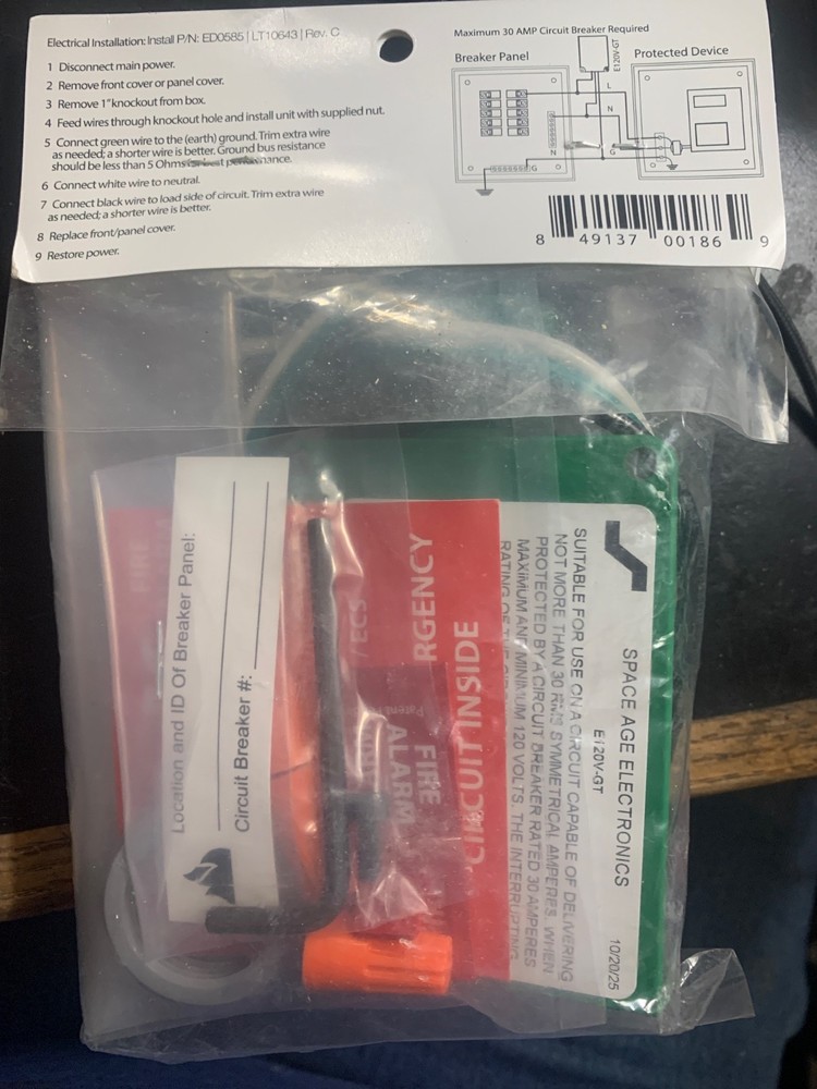 Ev Clips E120v-GT Surge Protection Device