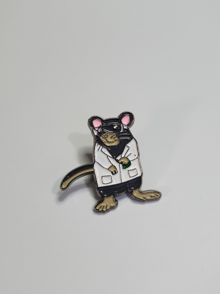 Lab Rat White Coat Lapel Pin