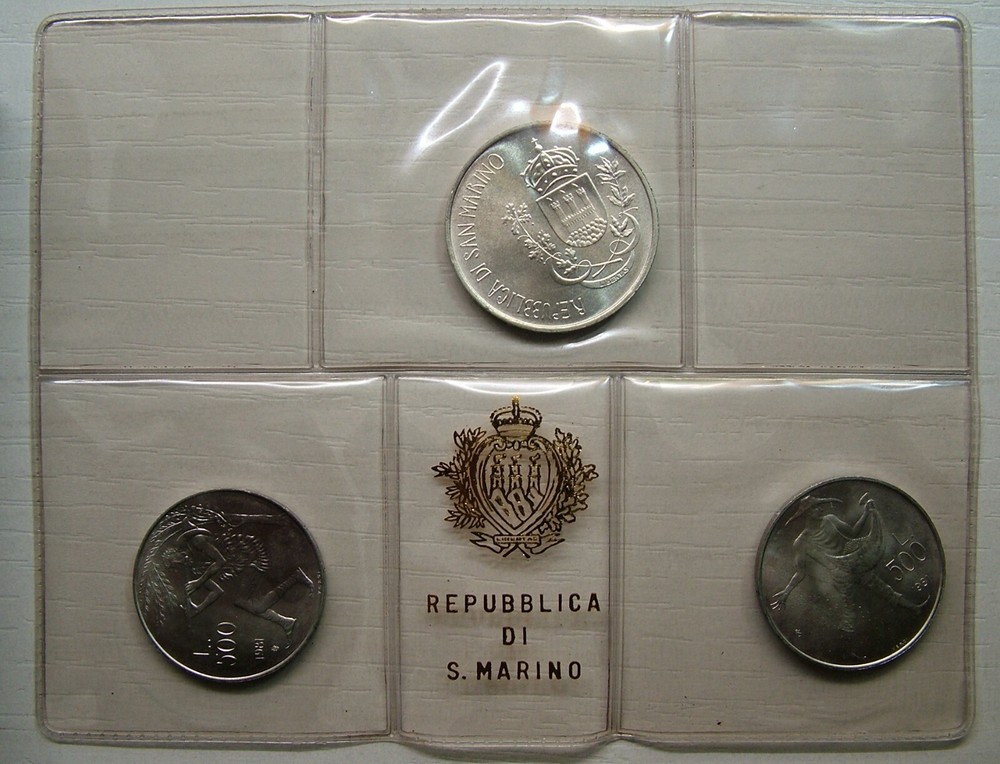 Virgilio 1981 San Marino Box COA Set, Triptych