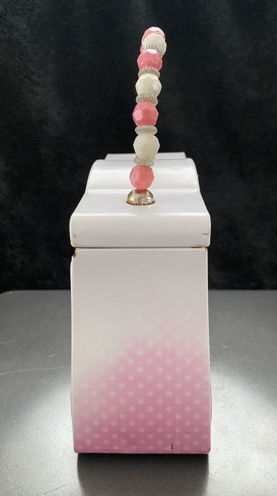 1976, 2012 Sanrio Hello Kitty Tin Box Co. Lunchbox w/ Beaded Handle.