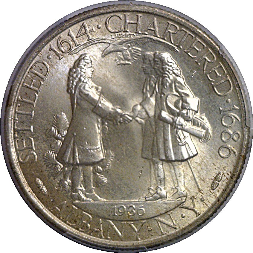 1936 Albany Commemorative Half Dollar PCGS MS-67