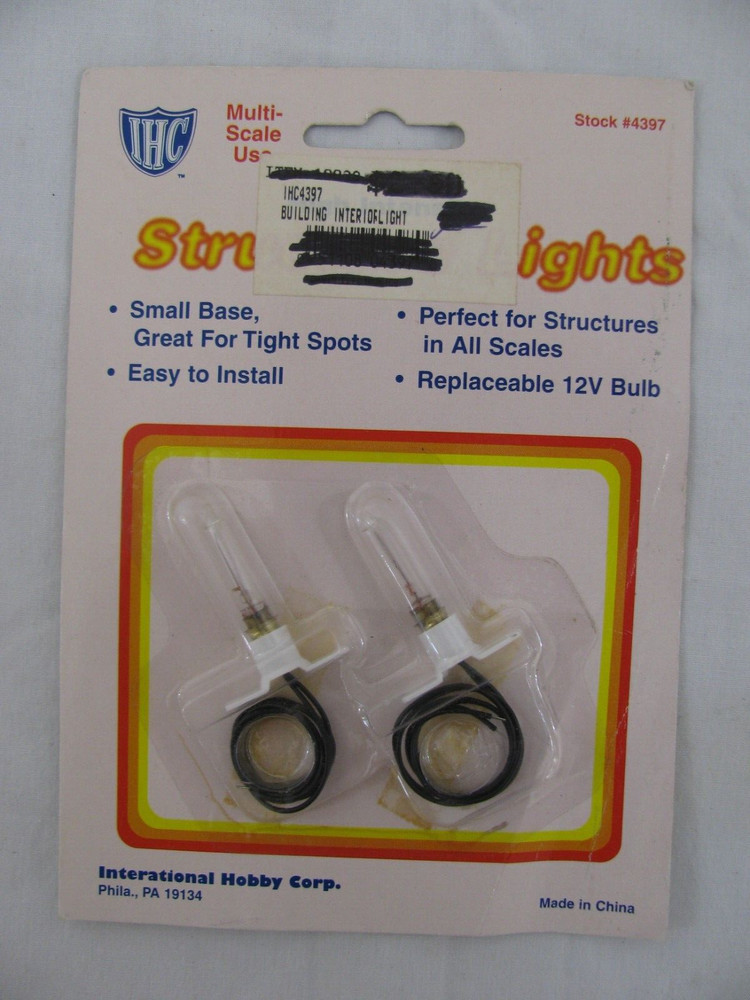 IHC All Scale High Intensity Structure / Building Lights 2 Pack #4397 NOS