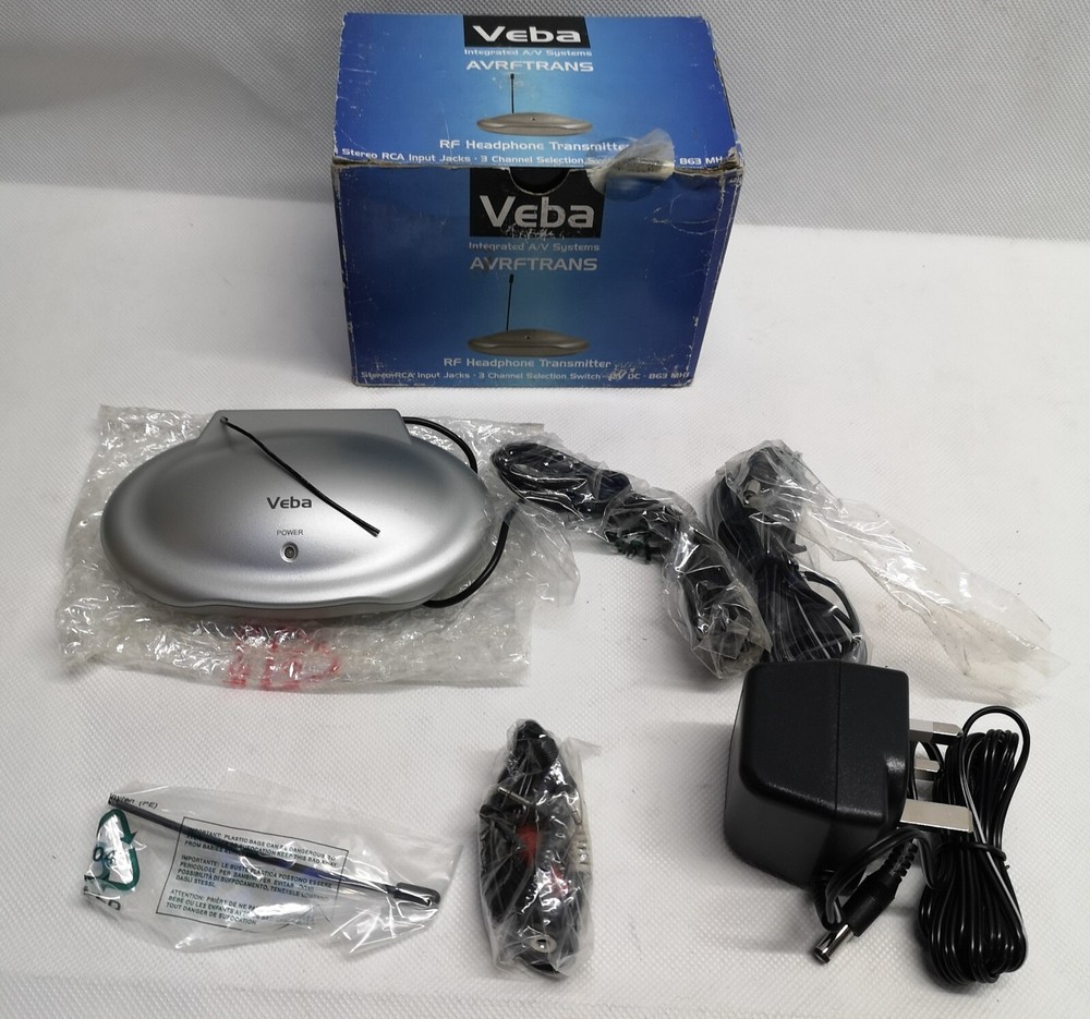 VEBA Integrated A/V Systems (AVRFTRANS) RF Headphone Transmitter NOS#