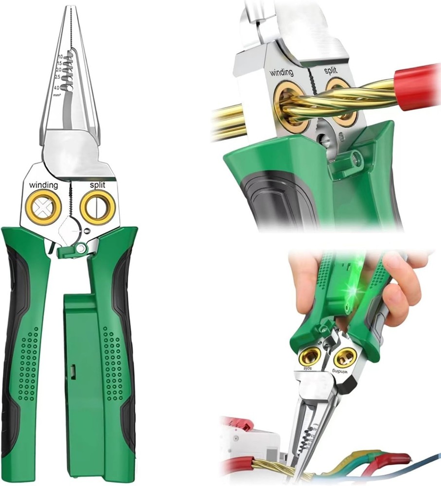 Professional Wire Stripper AWG 18-4/0mm² Cable Cutting & Stripping Tool