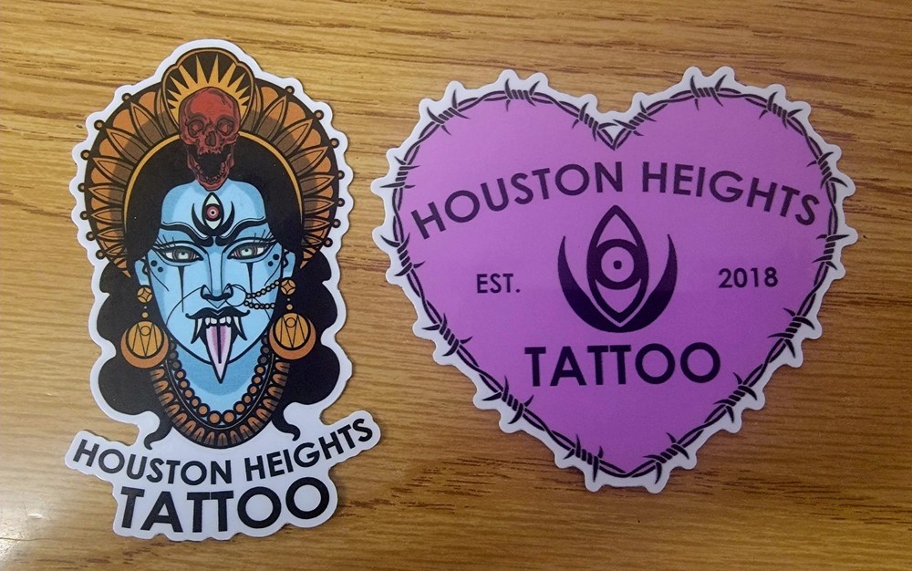 Houston Heights  Tattoo Stickers