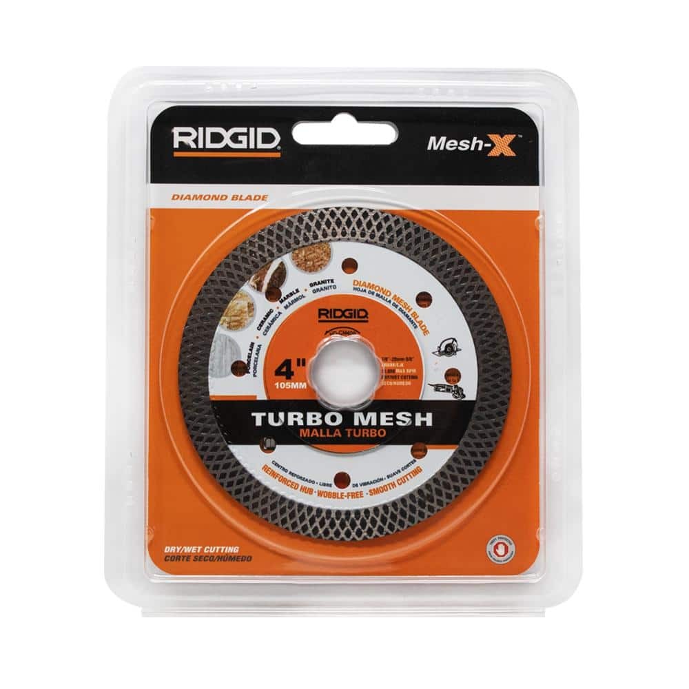 RIDGID 4 in. Mesh Continuous Rim Diamond Blade