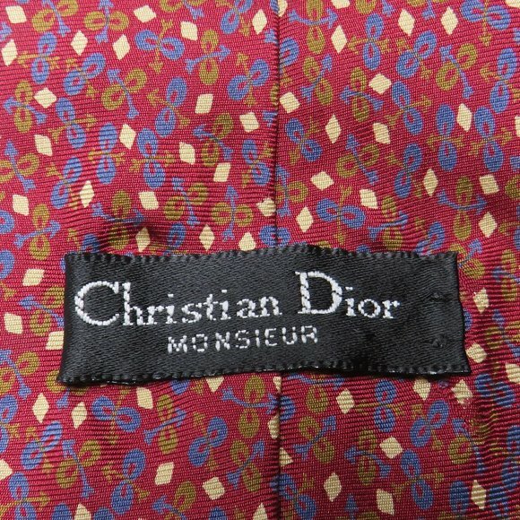 Christian Dior silk tie euc