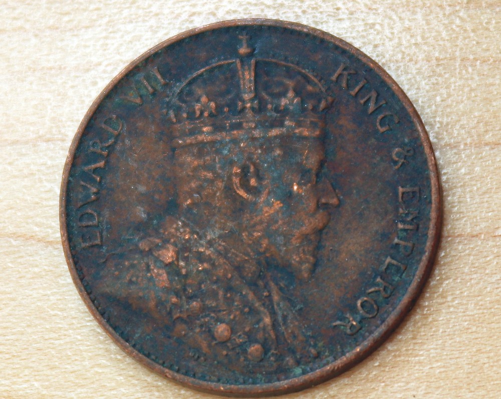 1905 Ceylon Sri Lanka 1 Cent
