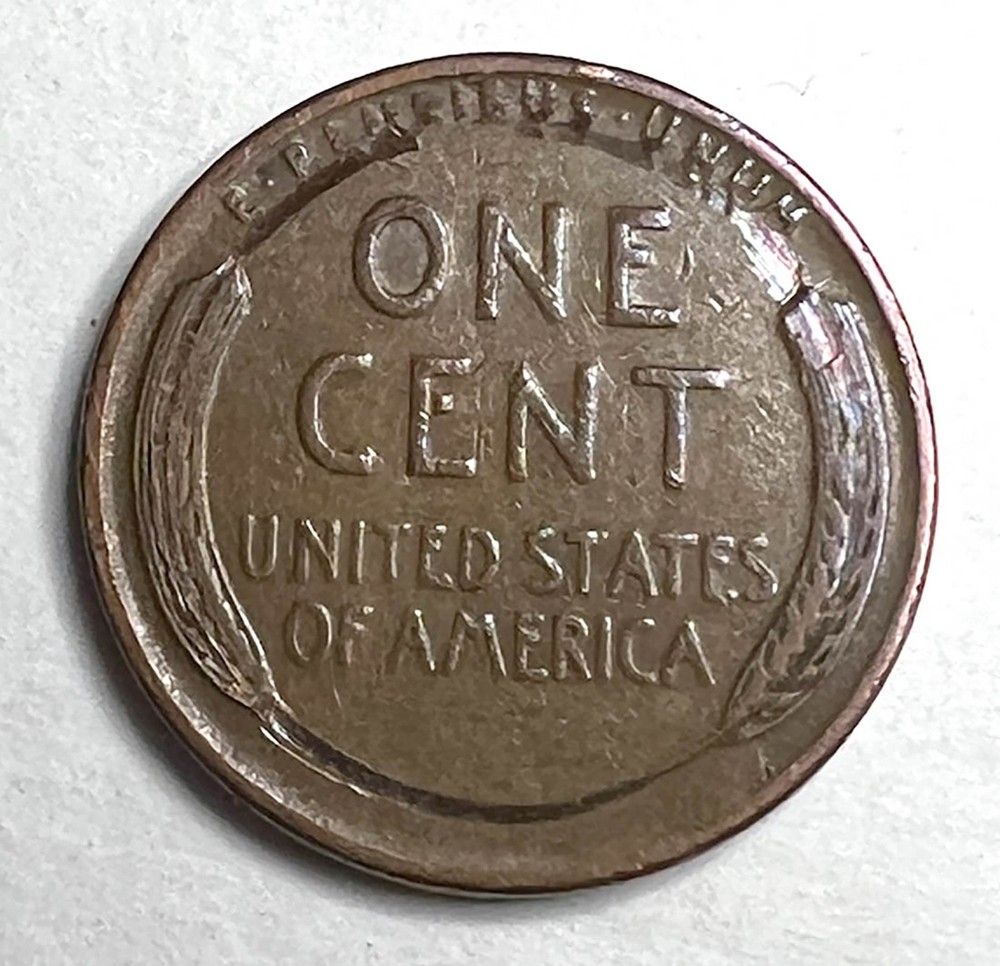 1944 D Wheat Penny, L on rim obverse ERRORS