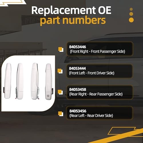 Olympic White Exterior Door Handle, for Chevy