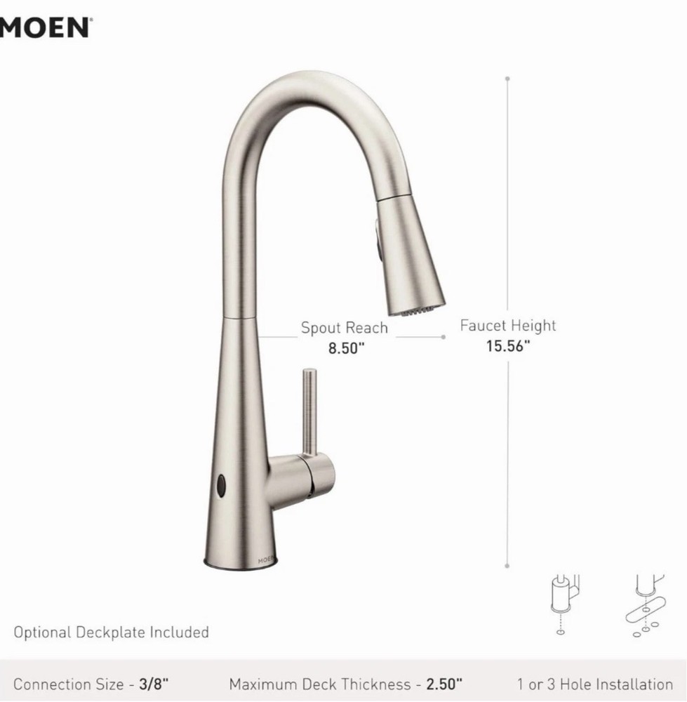 Moen 7864EWC MotionSense Wave Pull Down Touchless Kitchen Faucet
