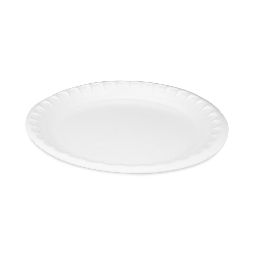 LAMINATED FOAM DINNERWARE, PLATE, 10.25" DIAMETER, WHITE, 540/CARTON