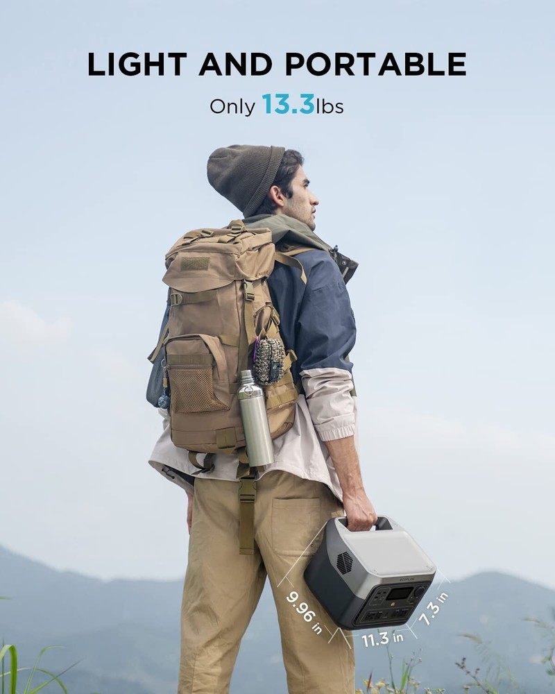 EcoFlow Solar Generator RIVER 2 Max 512Wh+110W Solar Panel Certified Refurbished