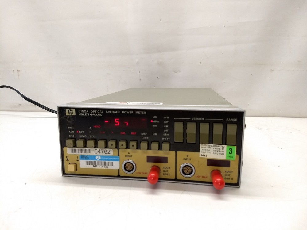 Hp / Agilent 8152A Optical Average Power Meter
