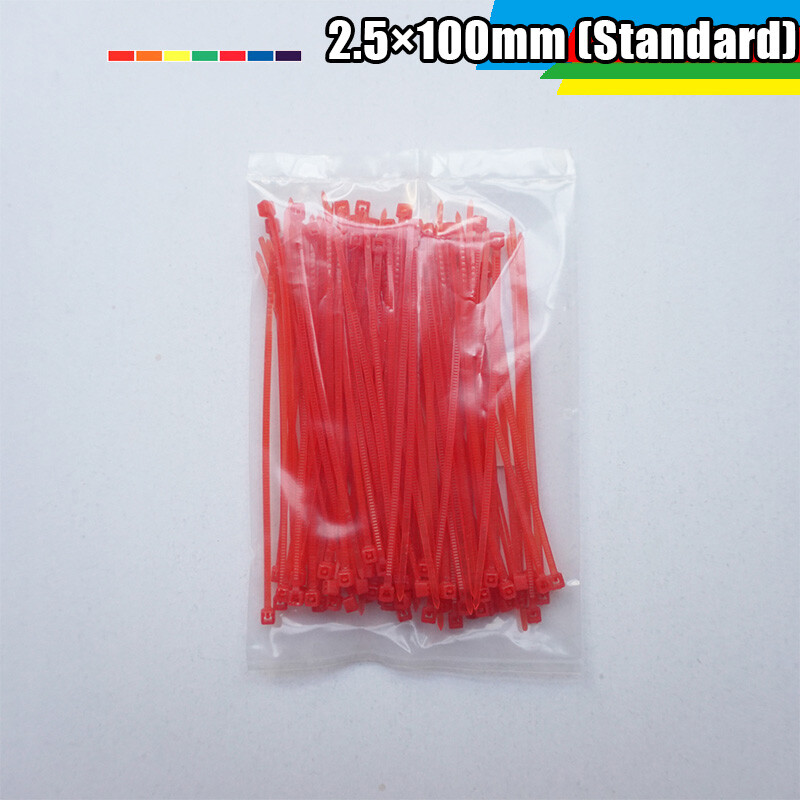 Colorful Wire Cable Zip Ties Wraps Small Nylon Plastic 2.5mm 3.6mm Width Strong