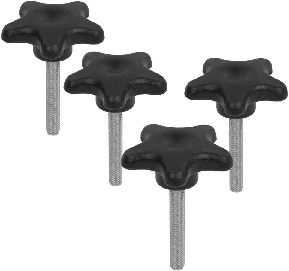 2" STAR KNOB WITH STUD 3/8" X 16 4 PACK