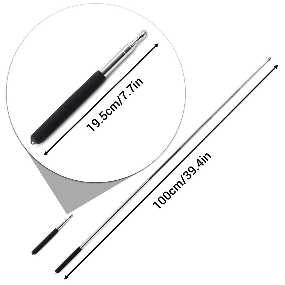 2 Pcs Telescopic Teachers Pointer, Extendable Pointer Stick, Mini Hand...