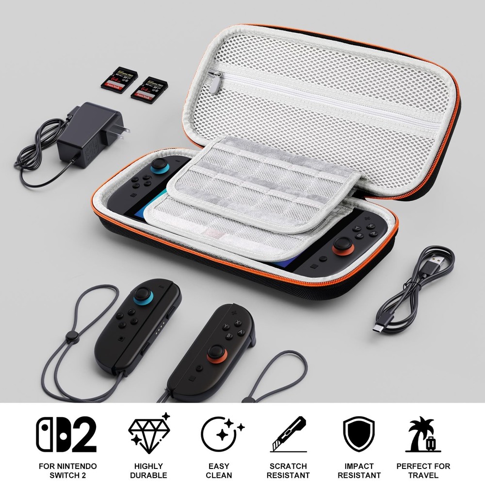 Lmcpa Carrying Case for Nintendo Switch 2 2 Case, Orange