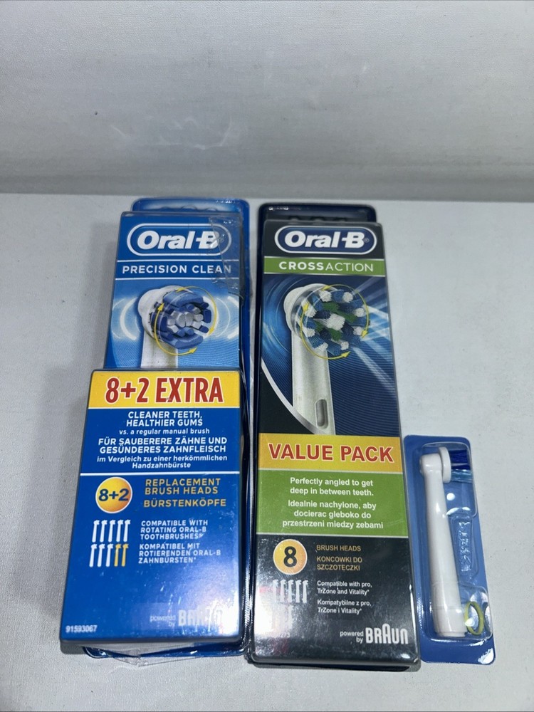 Oral-B Replacement Head Lot All New Damaged Packaging