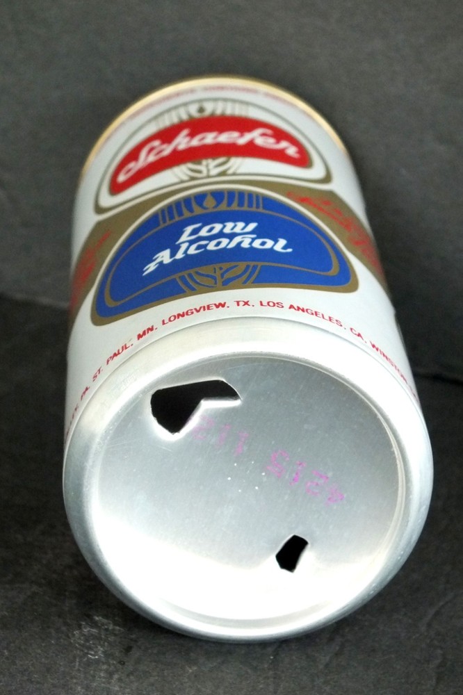 Schaefer Low Alcohol Empty Beer Can 12 oz Tall